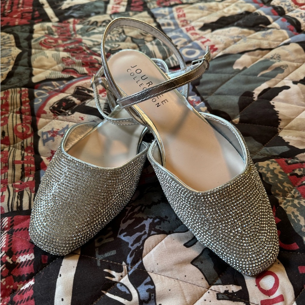 New bedazzled sandals by Journee! Never been worn!